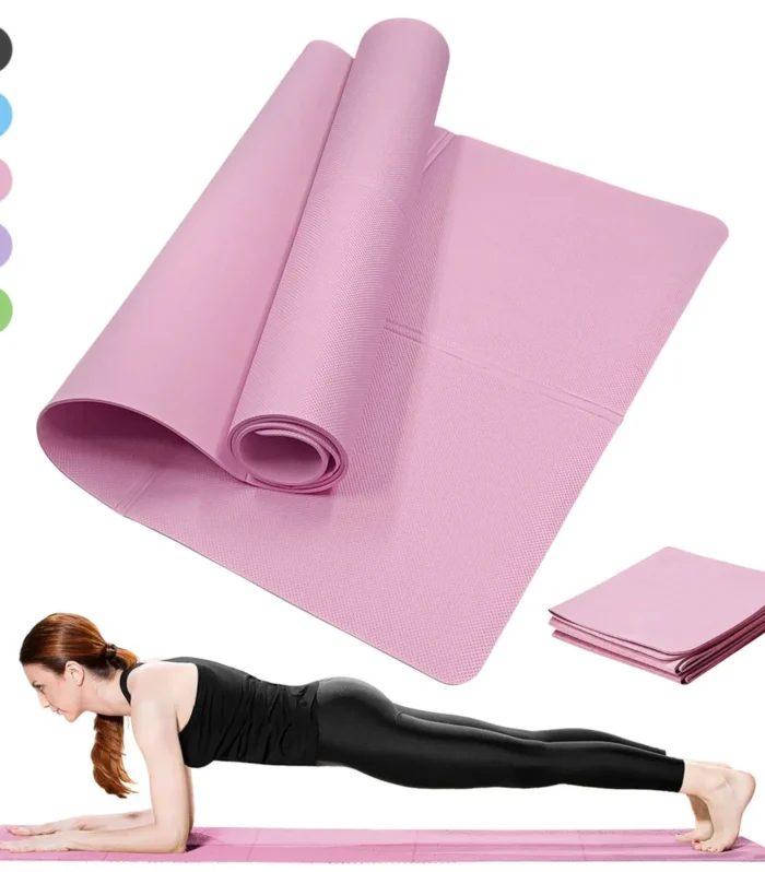 Non-Slip Yoga & Pilates Mat | 3-6mm Thick Natural Rubber
