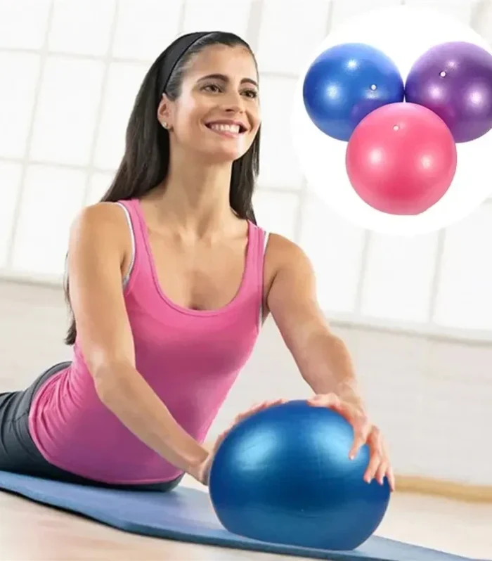 1PCYoga Exercise Balls 25CM Pilates Ball Thickened Explosion-proof Pilates Exercise Inflatable Yoga Ball Indoor Balance Training