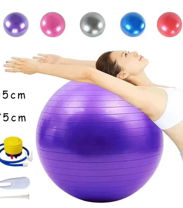 Exercise Yoga Ball Yoga Balance Stability Swiss Ball Support Up to 200 lbs Suitable for office home work gym